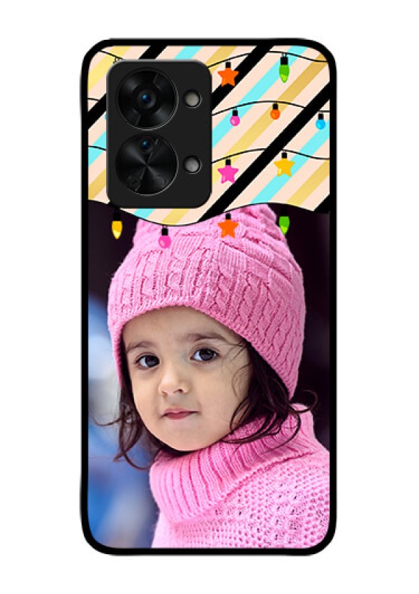 OnePlus Nord 2T 5G Custom Glass Mobile Case - Lights Hanging Design