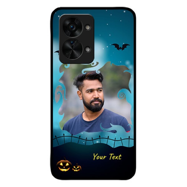 OnePlus Nord 2T 5G Custom Glass Phone Case - Halloween frame design OnePlus Nord 2T 5G Custom Glass Phone Case - Halloween frame design