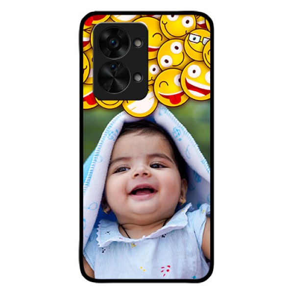 OnePlus Nord 2T 5G Custom Glass Mobile Case - with Smiley Emoji Design OnePlus Nord 2T 5G Custom Glass Mobile Case - with Smiley Emoji Design