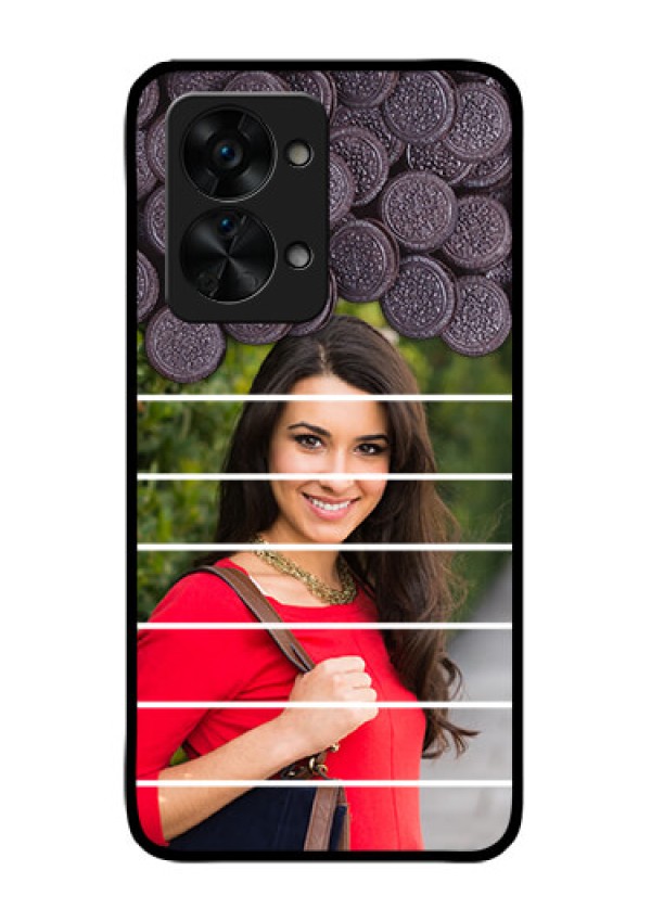 OnePlus Nord 2T 5G Custom Glass Phone Case - with Oreo Biscuit Design