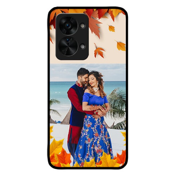 OnePlus Nord 2T 5G Photo Printing on Glass Case - Autumn Maple Leaves Design OnePlus Nord 2T 5G Photo Printing on Glass Case - Autumn Maple Leaves Design