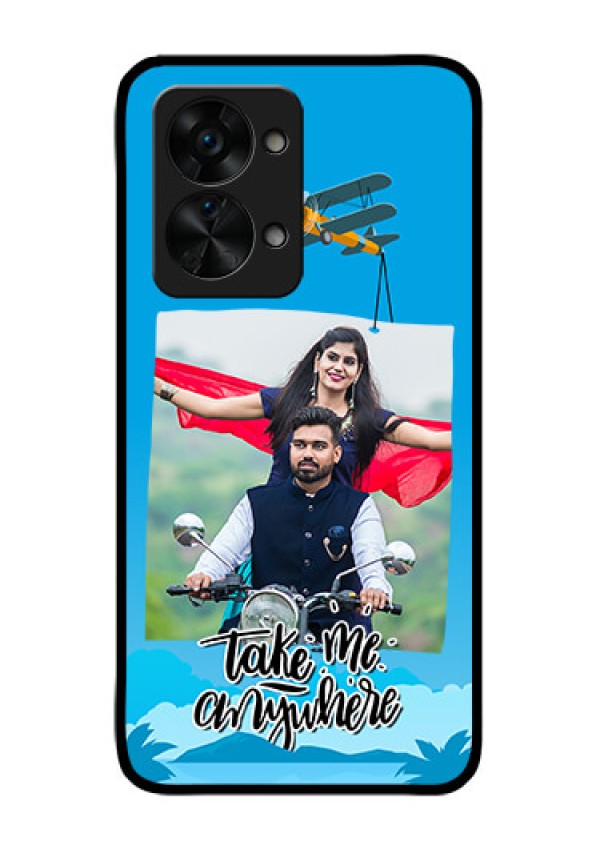 OnePlus Nord 2T 5G Custom Glass Mobile Case - Traveller Design