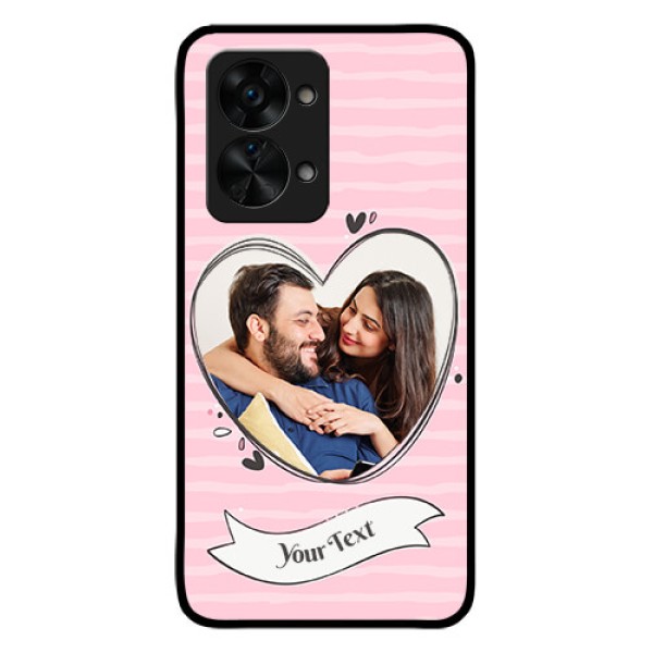 OnePlus Nord 2T 5G Custom Glass Phone Case - Vintage Heart Design