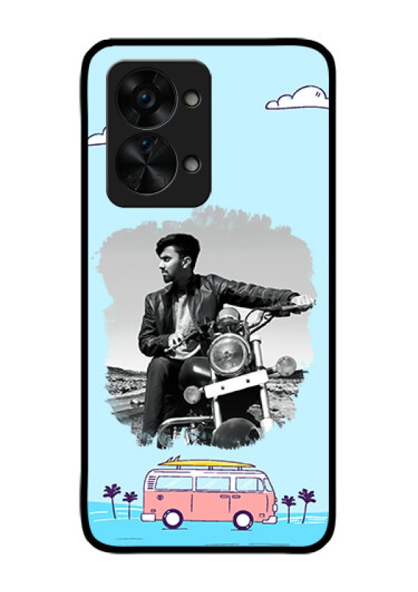 OnePlus Nord 2T 5G Photo Printing on Glass Case - Travel & Adventure Design