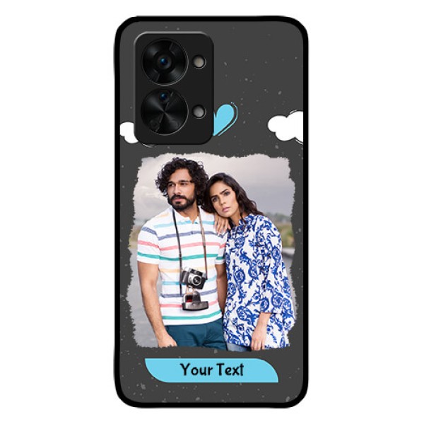 OnePlus Nord 2T 5G Custom Glass Phone Case - Splashes with love doodles Design OnePlus Nord 2T 5G Custom Glass Phone Case - Splashes with love doodles Design