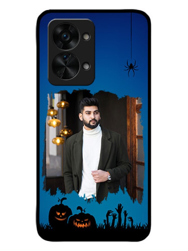 Custom OnePlus Nord 2T 5G Photo Printing on Glass Case - with pro Halloween design