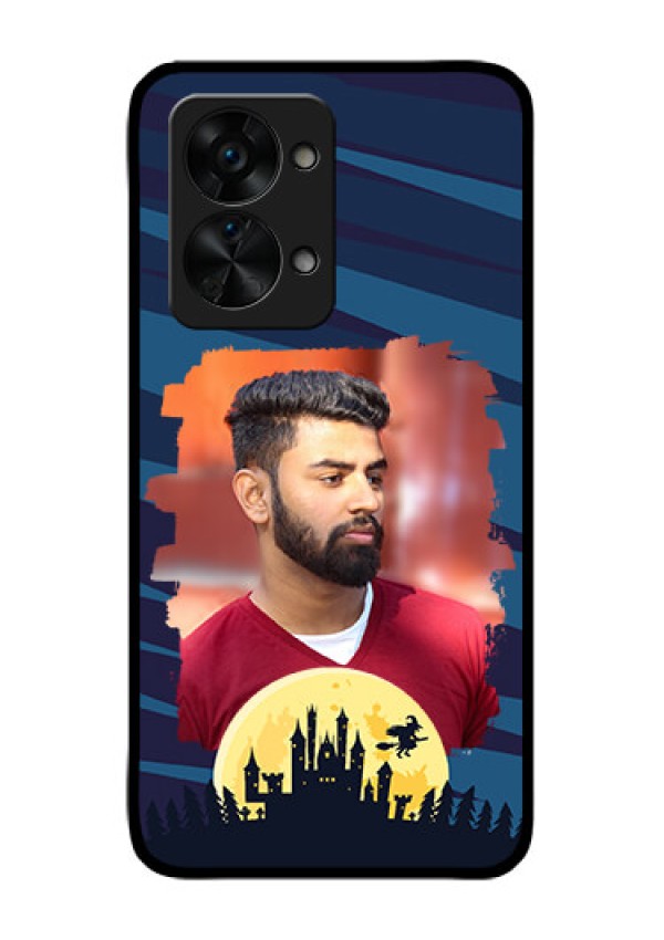 OnePlus Nord 2T 5G Photo Printing on Glass Case - Halloween Witch Design