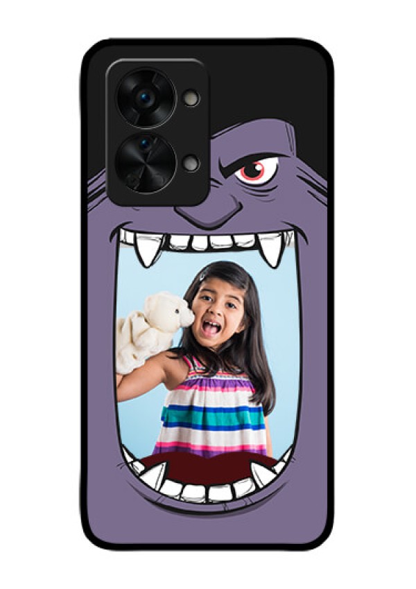 OnePlus Nord 2T 5G Custom Glass Phone Case - Angry Monster Design
