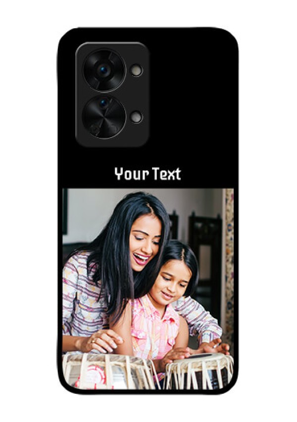 OnePlus Nord 2T 5G Photo with Name on Glass Phone Case