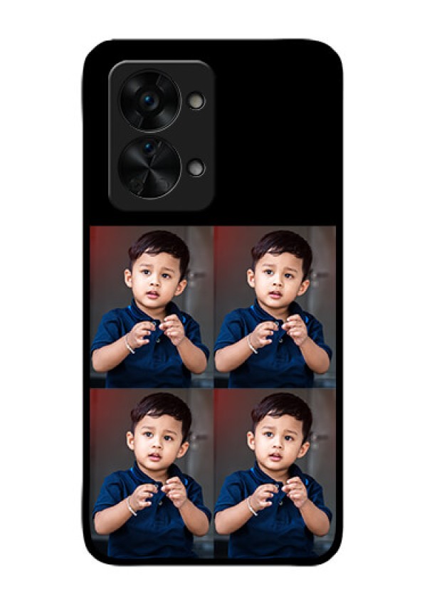 OnePlus Nord 2T 5G 4 Image Holder on Glass Mobile Cover