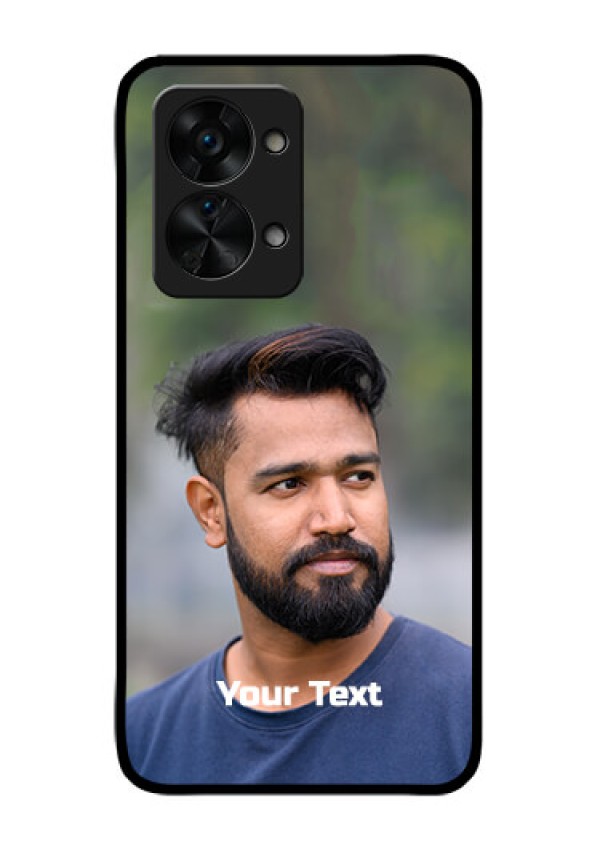 OnePlus Nord 2T 5G Glass Mobile Cover: Photo with Text