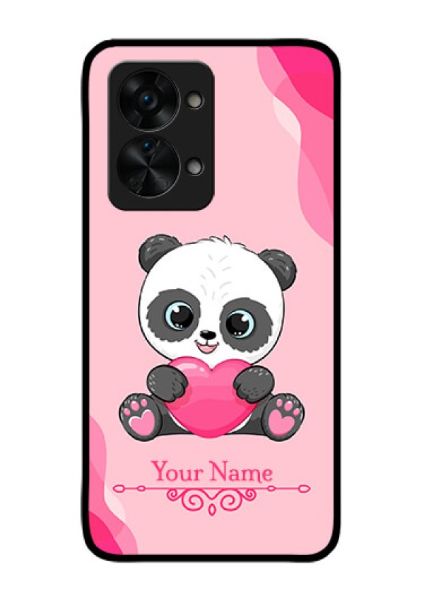 OnePlus Nord 2T 5G Custom Glass Mobile Case - Cute Panda Design