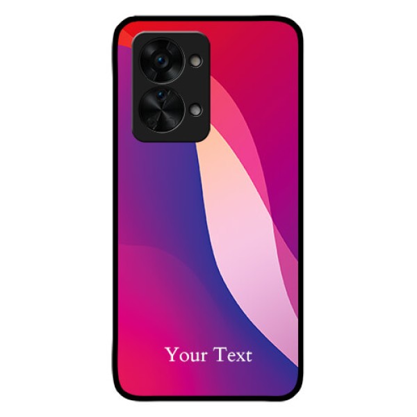 OnePlus Nord 2T 5G Personalized Glass Phone Case - Digital abstract Overlap Design OnePlus Nord 2T 5G Personalized Glass Phone Case - Digital abstract Overlap Design