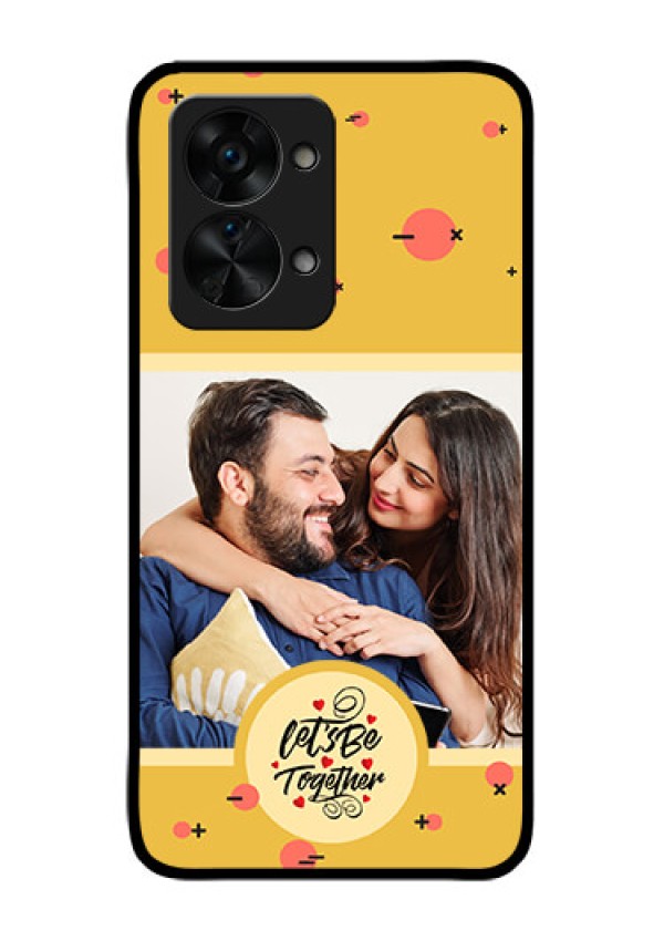OnePlus Nord 2T 5G Photo Printing on Glass Case - Lets be Together Design