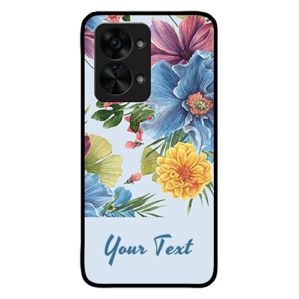 OnePlus Nord 2T 5G Custom Glass Mobile Case - Stunning Watercolored Flowers Painting Design