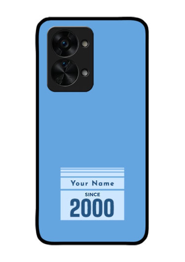 OnePlus Nord 2T 5G Custom Glass Mobile Case - Custom Year of birth Design