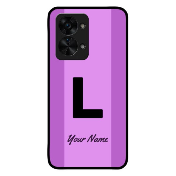 OnePlus Nord 2T 5G Custom Glass Phone Case - Tricolor custom text Design OnePlus Nord 2T 5G Custom Glass Phone Case - Tricolor custom text Design