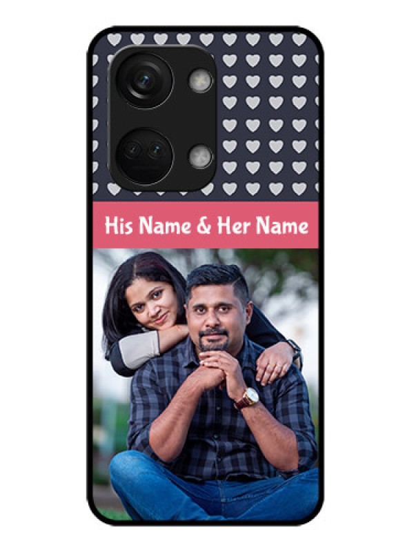 Custom OnePlus Nord 3 5G Custom Glass Mobile Case - Love Symbols Design
