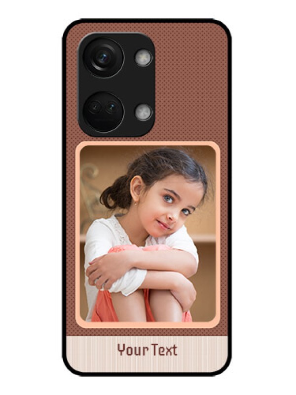 Custom OnePlus Nord 3 5G Custom Glass Phone Case - Simple Pic Upload Design