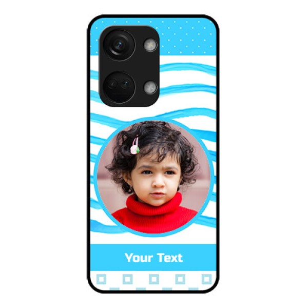OnePlus Nord 3 5G Custom Glass Phone Case - Simple Blue Case Design OnePlus Nord 3 5G Custom Glass Phone Case - Simple Blue Case Design