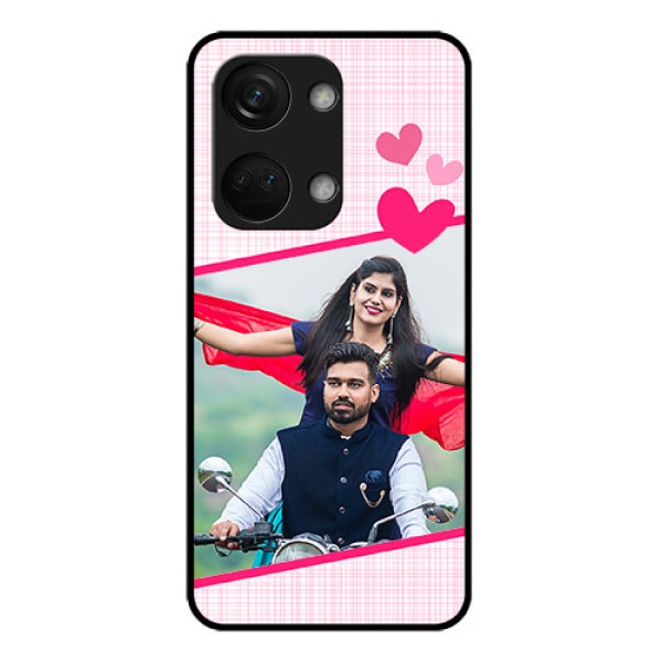 OnePlus Nord 3 5G Custom Glass Phone Case - Love Shape Heart Design