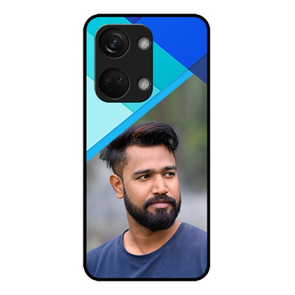 OnePlus Nord 3 5G Custom Glass Phone Case - Blue Pattern Design