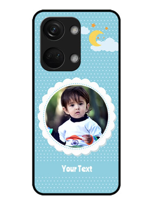 Custom OnePlus Nord 3 5G Personalised Glass Phone Case - Violet Pattern Design