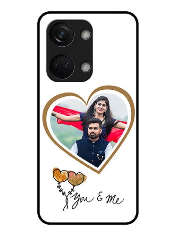 Custom OnePlus Nord 3 5G Custom Glass Mobile Case - You & Me Design