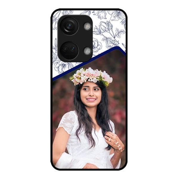 OnePlus Nord 3 5G Personalized Glass Phone Case - Premium Floral Design