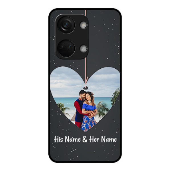 OnePlus Nord 3 5G Custom Glass Phone Case - Hanging Heart Design