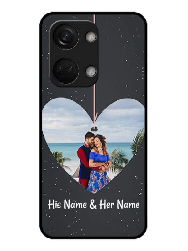 Custom OnePlus Nord 3 5G Custom Glass Phone Case - Hanging Heart Design