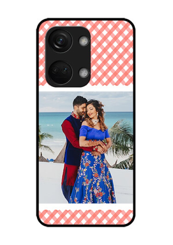 OnePlus Nord 3 5G Personalized Glass Phone Case - Pink Pattern Design