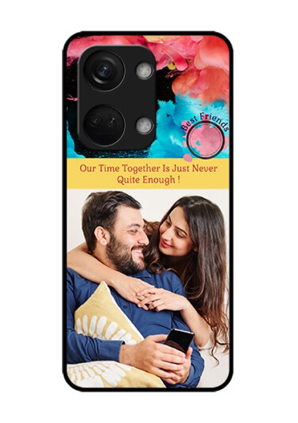 OnePlus Nord 3 5G Custom Glass Mobile Case - Quote with Acrylic Painting Design