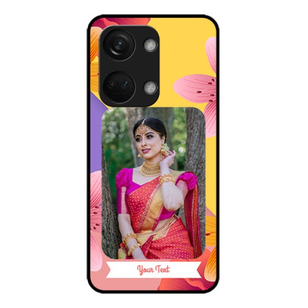 OnePlus Nord 3 5G Custom Glass Mobile Case - 3 Image With Vintage Floral Design OnePlus Nord 3 5G Custom Glass Mobile Case - 3 Image With Vintage Floral Design