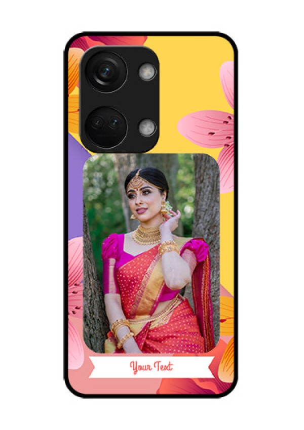 OnePlus Nord 3 5G Custom Glass Mobile Case - 3 Image With Vintage Floral Design