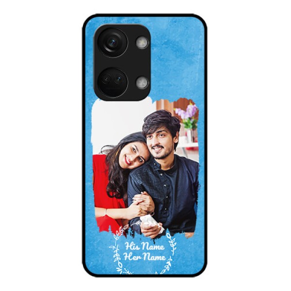 OnePlus Nord 3 5G Custom Glass Phone Case - Blue Color Vintage Design OnePlus Nord 3 5G Custom Glass Phone Case - Blue Color Vintage Design