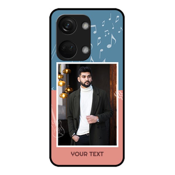 OnePlus Nord 3 5G Photo Printing on Glass Case - with Color Musical Note Design