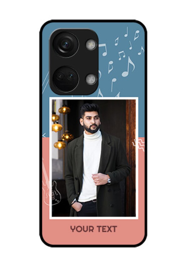 OnePlus Nord 3 5G Photo Printing on Glass Case - with Color Musical Note Design