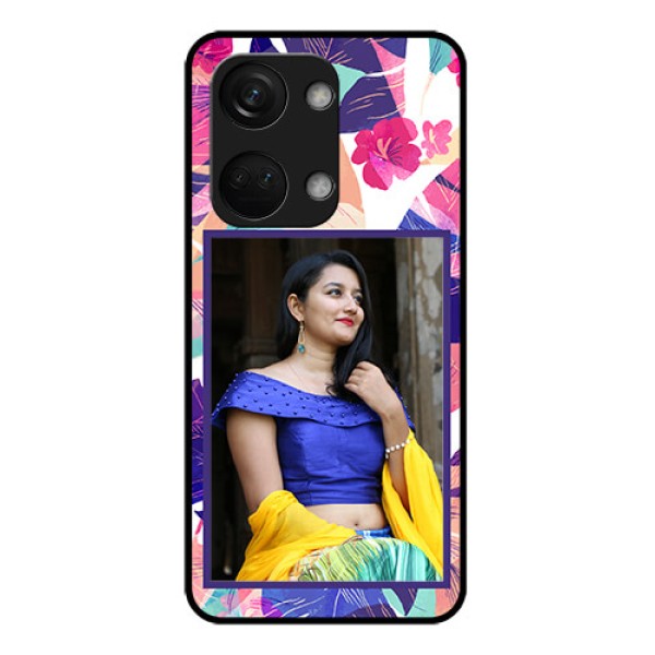 OnePlus Nord 3 5G Custom Glass Mobile Case - Abstract Floral Design