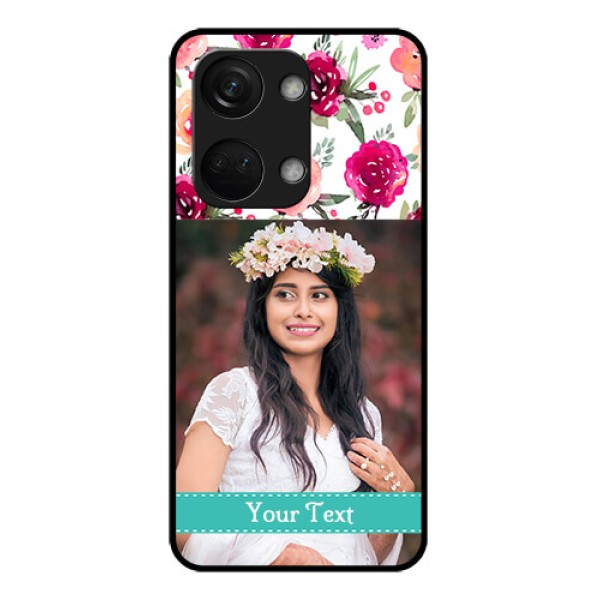 OnePlus Nord 3 5G Custom Glass Phone Case - Watercolor Floral Design OnePlus Nord 3 5G Custom Glass Phone Case - Watercolor Floral Design