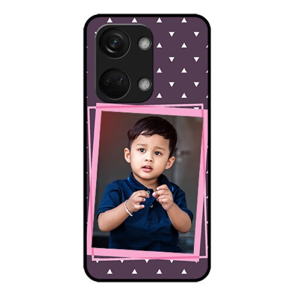 OnePlus Nord 3 5G Custom Glass Mobile Case - Triangle Pattern Dotted Design OnePlus Nord 3 5G Custom Glass Mobile Case - Triangle Pattern Dotted Design