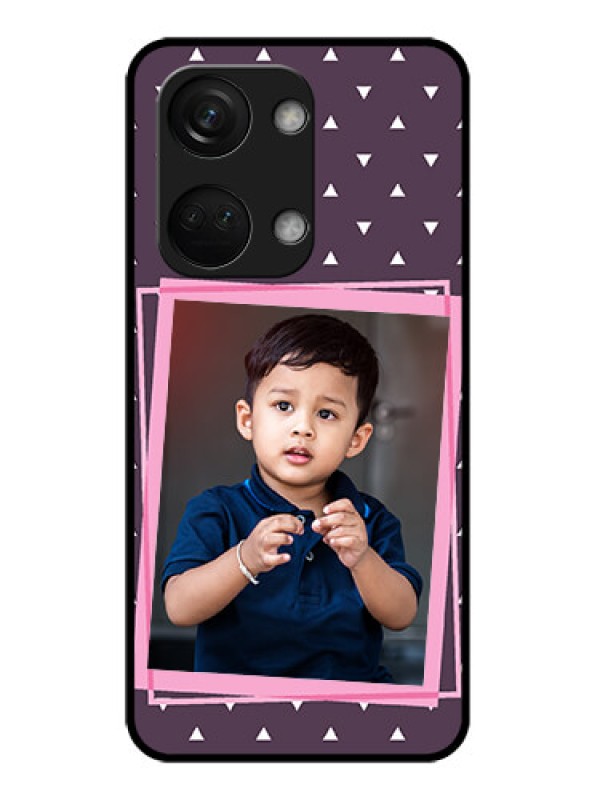 Custom OnePlus Nord 3 5G Custom Glass Mobile Case - Triangle Pattern Dotted Design