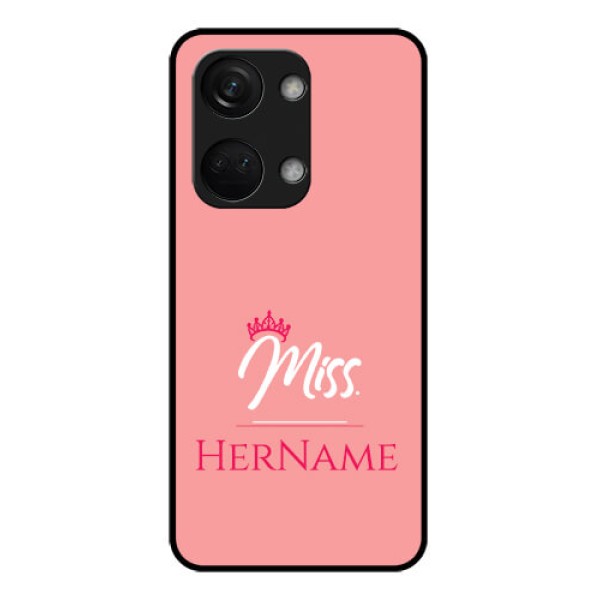 OnePlus Nord 3 5G Custom Glass Phone Case Mrs with Name