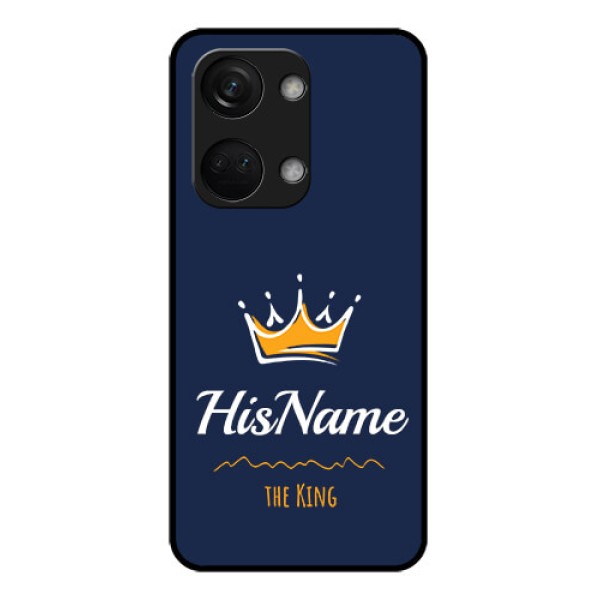 OnePlus Nord 3 5G Glass Phone Case King with Name