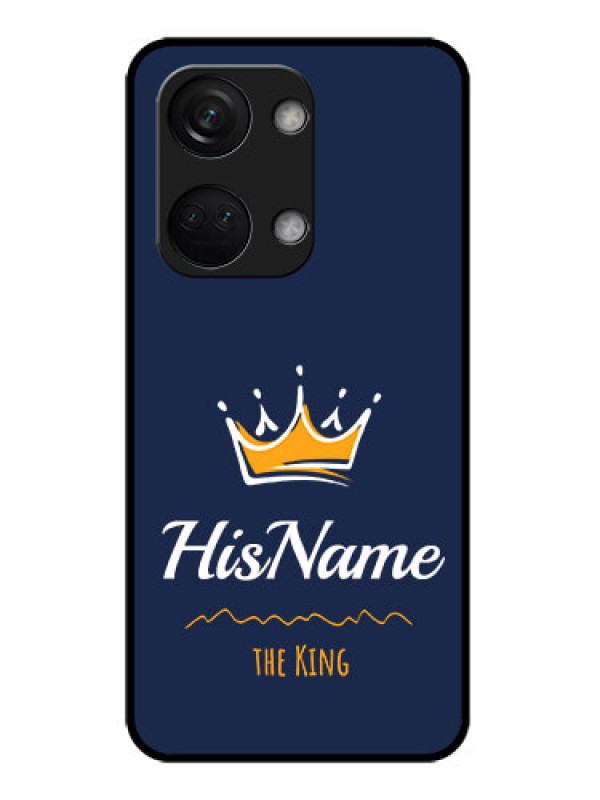 Custom OnePlus Nord 3 5G Glass Phone Case King with Name