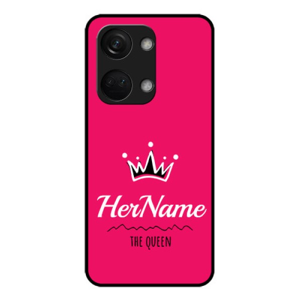 OnePlus Nord 3 5G Glass Phone Case Queen with Name OnePlus Nord 3 5G Glass Phone Case Queen with Name