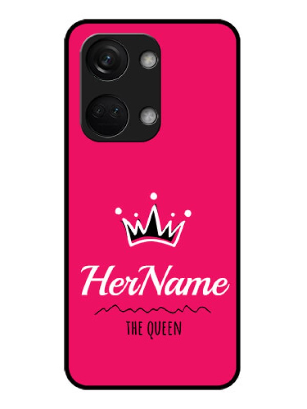 Custom OnePlus Nord 3 5G Glass Phone Case Queen with Name