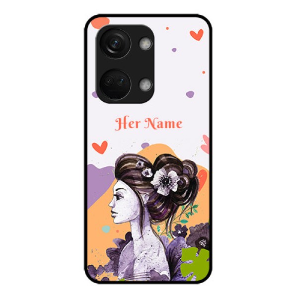 OnePlus Nord 3 5G Personalized Glass Phone Case - Woman And Nature Design