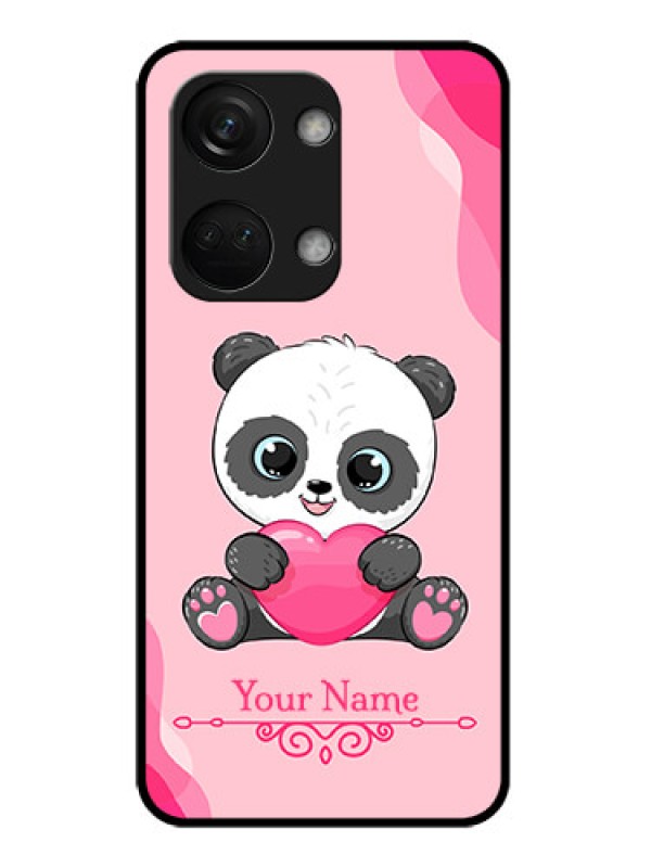 Custom OnePlus Nord 3 5G Custom Glass Mobile Case - Cute Panda Design