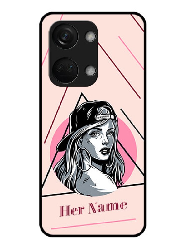 Custom OnePlus Nord 3 5G Personalized Glass Phone Case - Rockstar Girl Design